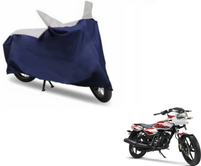 MOCKHE Two Wheeler Cover for TVS(Phoenix 125, Blue, Silver)