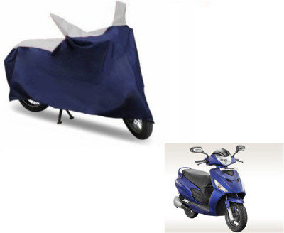 MOCKHE Two Wheeler Cover for Hero(Maestro Edge, Blue, Silver)