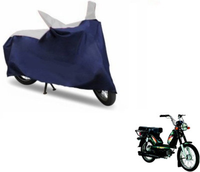 MOCKHE Two Wheeler Cover for TVS(Blue, Silver)