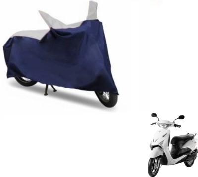 MOCKHE Two Wheeler Cover for Universal For Bike(Yo Xplor, Blue, Silver)