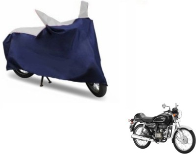 MOCKHE Two Wheeler Cover for Hero(Splendor Pro Classic, Blue, Silver)