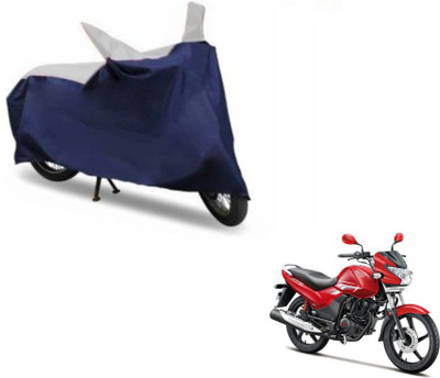 MOCKHE Two Wheeler Cover for Hero(Achiever, Blue, Silver)