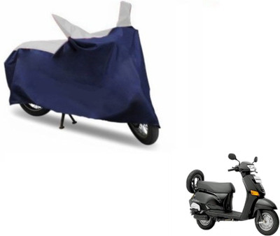MOCKHE Two Wheeler Cover for Honda(Blue, Silver)