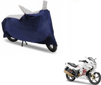 MOCKHE Two Wheeler Cover for Hero(Karizma ZMR, Blue, Silver)