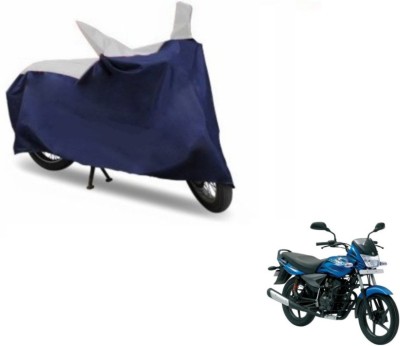 Flipkart SmartBuy Two Wheeler Cover for Bajaj(Platina, Blue, Silver)