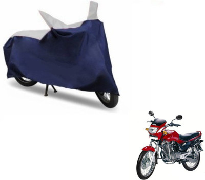 MOCKHE Two Wheeler Cover for Hero(Ambition, Blue, Silver)