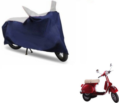 MOCKHE Two Wheeler Cover for LML(Star Euro, Blue, Silver)