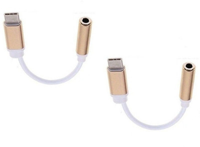 

BB4 Male SET OF 2 Type-C to 3.5mm Female Jack Earphone USB Adapter(Multicolor)