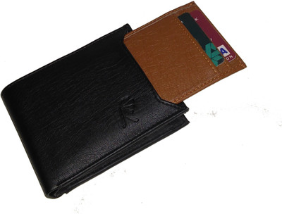 

Rosset Men Black, Tan Artificial Leather Wallet(7 Card Slots)