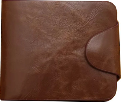

mountain store Men Brown Genuine Leather Wallet(8 Card Slots), #654321