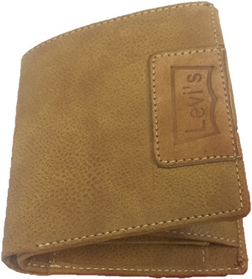 

UNIQUS Boys Khaki Genuine Leather Wallet(3 Card Slots), Brown