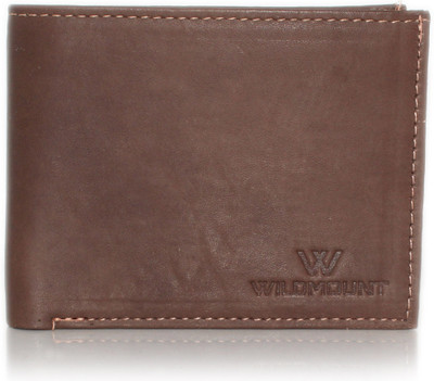 

Wildmount Men Red Genuine Leather Wallet(3 Card Slots), Dark brown