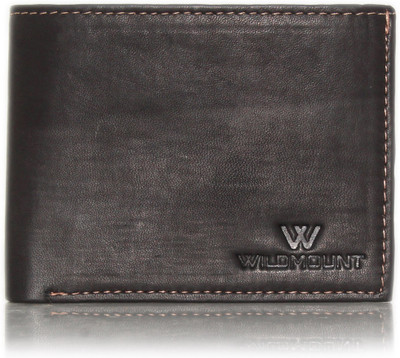 

Wildmount Men Black Genuine Leather Wallet(3 Card Slots)