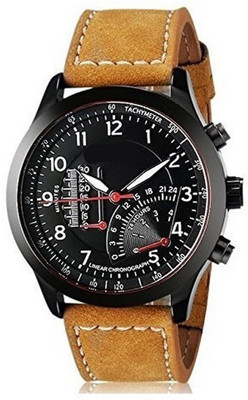 

vs sales Stylish Pure Leather Brown Watch - For Men
