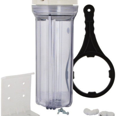 

PK Aqua TRENDZ Transparent Bowl Heavy Plastic Set With Spanner key For All Types Of RO Water Purifier. Solid Filter Cartridge(0.5, Pack of 1)