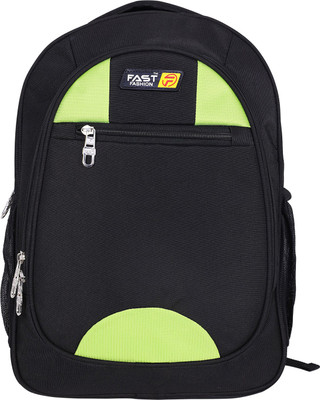 

Fast Fashion FBBP04 15 L Backpack(Black, Green)