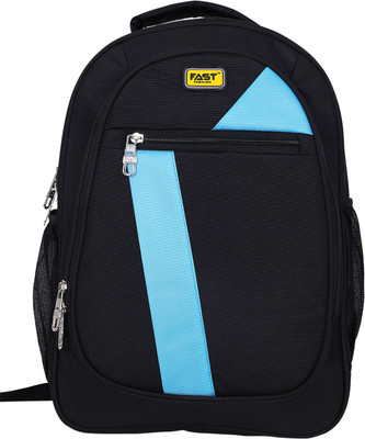 

Fast Fashion FBBP08 15 L Backpack(Black, Blue)