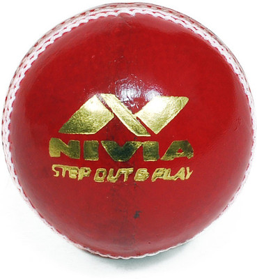 Nivia Impact Cricket Leather Ball(Pack of 1, Red)