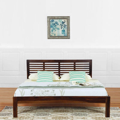 

Vintej Home Ryan Sheesham Solid Wood Queen Bed(Finish Color - Brown)