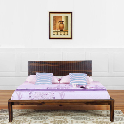 

Vintej Home Valencia Sheesham Solid Wood King Bed(Finish Color - Brown)