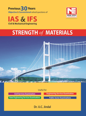 IAS, IFS: (Pre and Mains Solved Paper) - Strength of Materials (CE and ME)(English, Paperback, Dr. U.C Jindal)