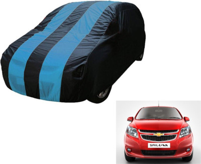 Flipkart SmartBuy Car Cover For Chevrolet UVA (Without Mirror Pockets)(Blue, Blue)