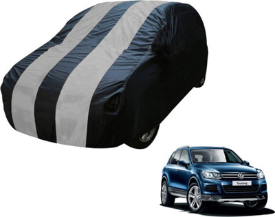 Flipkart SmartBuy Car Cover For Volkswagen Touareg (Without Mirror Pockets)(Blue, Silver)
