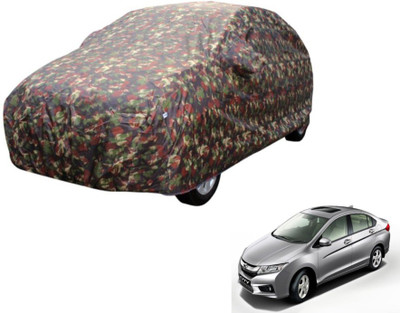 MOCKHE Car Cover For Honda City i-Dtec (Without Mirror Pockets)(Multicolor)