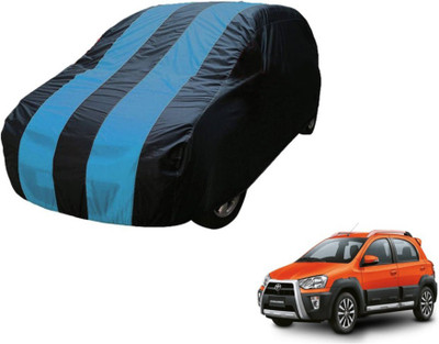 MOCKHE Car Cover For Toyota Etios Cross (Without Mirror Pockets)(Blue)