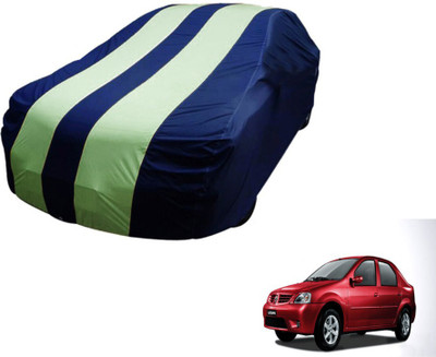 Flipkart SmartBuy Car Cover For Mahindra Logan (Without Mirror Pockets)(Blue, Green)
