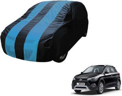 MOCKHE Car Cover For Hyundai i20 Active (Without Mirror Pockets)(Blue)