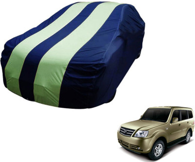 Flipkart SmartBuy Car Cover For Tata Sumo Grande (Without Mirror Pockets)(Blue, Green)