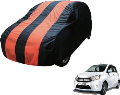 Flipkart SmartBuy Car Cover For Maruti Suzuki Celerio (Without Mirror Pockets)(Blue, Orange)