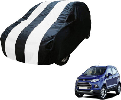 MOCKHE Car Cover For Ford Ecosport (Without Mirror Pockets)(Blue, White)
