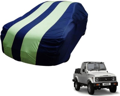 Flipkart SmartBuy Car Cover For Maruti Suzuki Gypsy (Without Mirror Pockets)(Blue, Green)