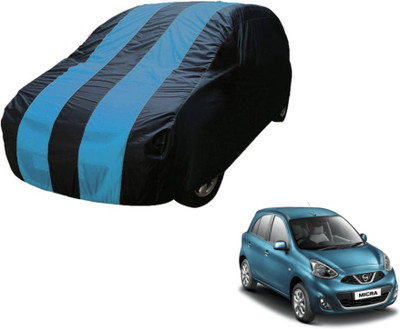 MOCKHE Car Cover For Nissan Micra (Without Mirror Pockets)(Blue)