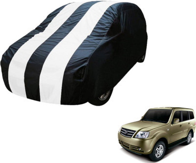 Flipkart SmartBuy Car Cover For Tata Sumo Grande (Without Mirror Pockets)(Blue, White)