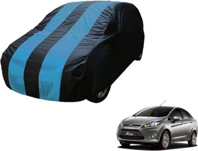 MOCKHE Car Cover For Ford Fiesta (Without Mirror Pockets)(Blue)