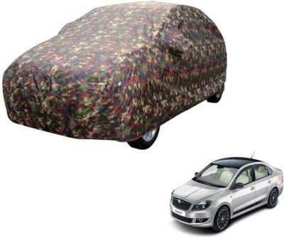 MOCKHE Car Cover For Skoda Rapid (Without Mirror Pockets)(Multicolor)