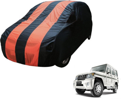 Flipkart SmartBuy Car Cover For Mahindra Bolero (Without Mirror Pockets)(Blue, Orange)