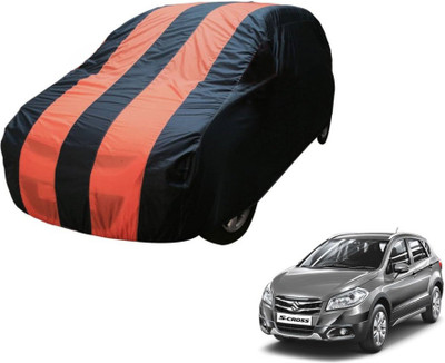 Flipkart SmartBuy Car Cover For Maruti Suzuki S-Cross (Without Mirror Pockets)(Blue, Orange)