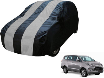 MOCKHE Car Cover For Toyota Innova Crysta (Without Mirror Pockets)(Blue, Silver)