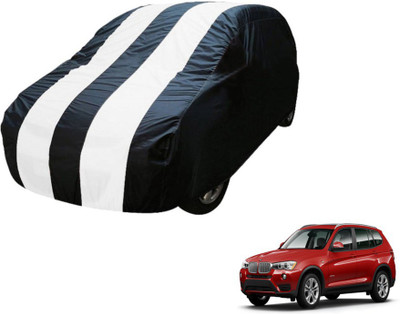 Flipkart SmartBuy Car Cover For BMW X3 (Without Mirror Pockets)(Blue, White)