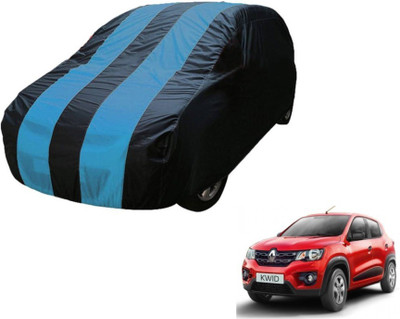 MOCKHE Car Cover For Renault Kwid (Without Mirror Pockets)(Blue)