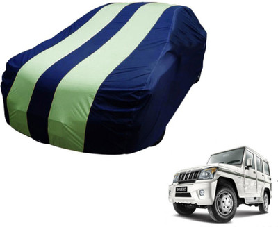 MOCKHE Car Cover For Mahindra Bolero (Without Mirror Pockets)(Blue, Green)
