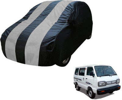 MOCKHE Car Cover For Maruti Suzuki Omni (Without Mirror Pockets)(Blue, Silver)