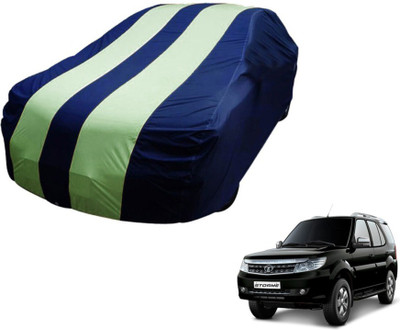 MOCKHE Car Cover For Tata Safari Storme (Without Mirror Pockets)(Blue, Green)