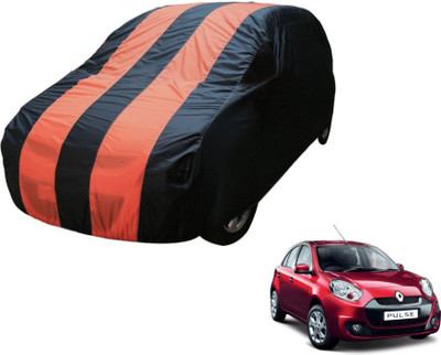 MOCKHE Car Cover For Renault Pulse (Without Mirror Pockets)(Blue, Orange)