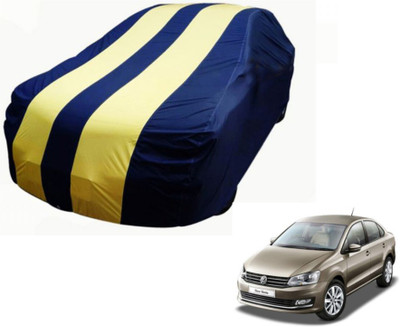 Flipkart SmartBuy Car Cover For Volkswagen Vento (Without Mirror Pockets)(Blue, Yellow)