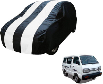 MOCKHE Car Cover For Maruti Suzuki Omni (Without Mirror Pockets)(Blue, White)